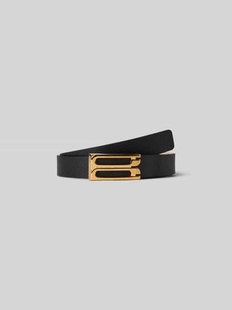 Victoria Beckham Schmaler G&uuml;rtel mit Schlangenmuster in Black, Gr&ouml;&szlig;e 70