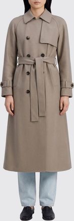 Harris Wharf London Trench a doppiopetto in lana vergine