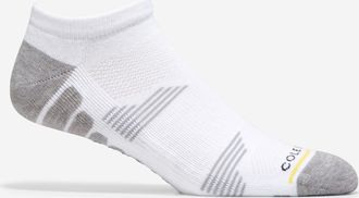 Cole Haan Mens ZER&Oslash;GRAND Performance No-Show Socks - White