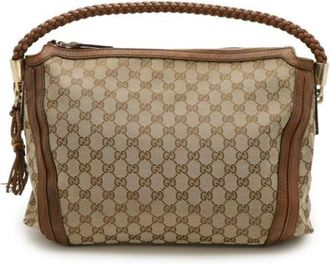Gucci Pre-owned Handbags, female, Beige, Size: ONE SIZE Pre-owned Vintage Handbag