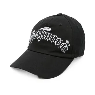 John Richmond Accessoires, Dames, Zwart, ONE Size, Cap met geborduurd logo