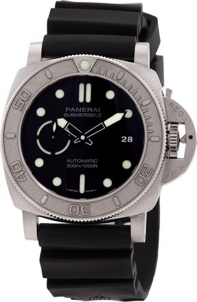 Officine Panerai Pre-owned Panerai Submersible Mike Horn Automatic Black Dial Mens Watch PAM00984