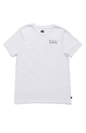 Maui and Sons Cookie Logo Graphic T-Shirt in White at Nordstrom, Size Medium