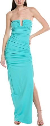 Susana Monaco Angle Wire Strapless Gathered Maxi Dress