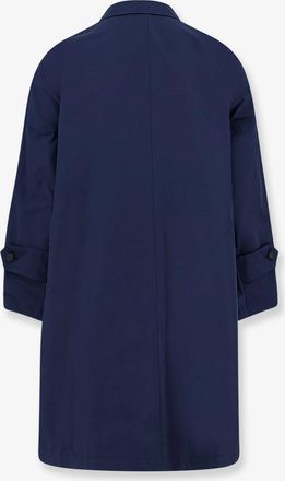 Hev&ograve; Womens Raincoat Blue Polyester Jacket
