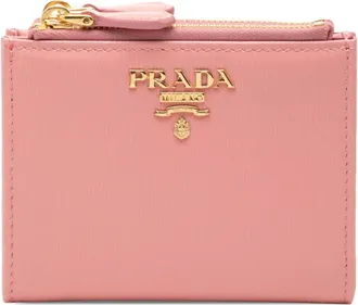 Prada Pink Leather Wallet (Bi-Fold) (Pre-Owned)