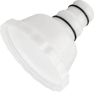 No Brand Adaptador Para Piscina - Conector De Manguera Para Skimmer - Limpieza De Piscinas - Succi&oacute;n De Alta Eficiencia - 3,8 Cm Y 3,2 Cm - Blanco