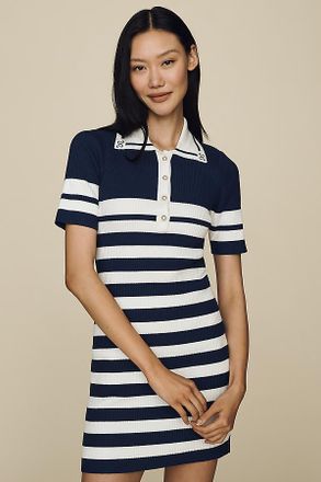 Maeve Collared Mini Sweater Dress