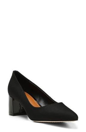 Donald J Pliner Stephanid Pointed Toe Block Heel Pump in Black at Nordstrom Rack, Size 6.5