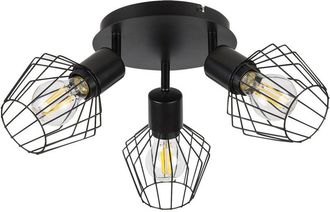 Rabalux Foco de techo negro E27 3x40W Belano 3536 Rabalux