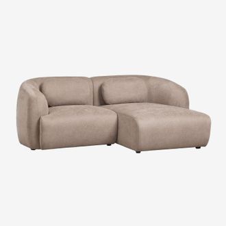 Sklum Sof&aacute; Modular Chaise Longue Derecho De 2 Piezas En Chenilla Coquette Sklum