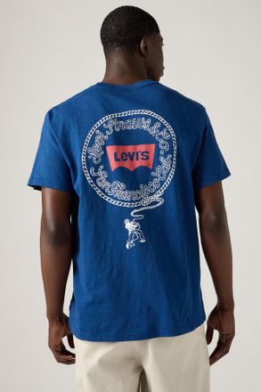 Levi's Relaxed Fit Tee - Men - 2XL - Blue / Lasso Navy Peony