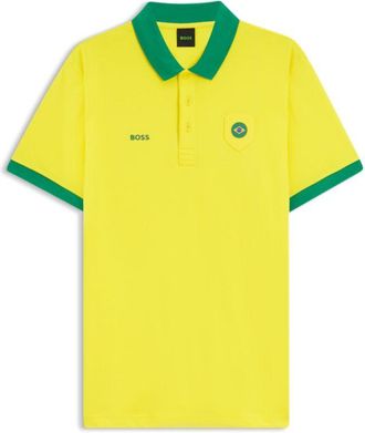 BOSS Paddy polo shirt with country flag