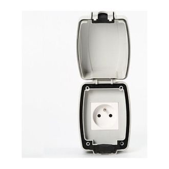 OEM Enchufe Exterior Impermeable Ip66, Enchufe De Pared A Prueba De Polvo, Enchufes El&eacute;ctricos De Pared Para Jard&iacute;n Para Uso Interior Y Exterior (enchufe 