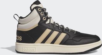 adidas adidas Sportswear Womens Hoops 3.0 Mid Lifestyle Basketball Classic Fur Lining Winterized Shoes - Black - Size UK 6.5