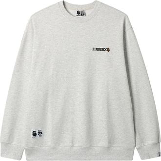 Fingercroxx logo-embroidered sweatshirt - Grey