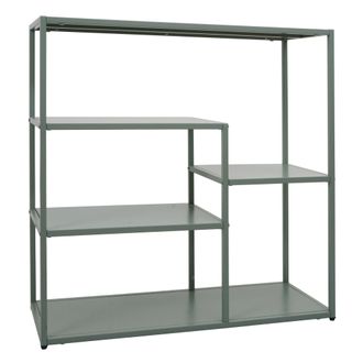 Hhg Estanter&iacute;a Hhg-599, Estanter&iacute;a De Pie Para El Sal&oacute;n, De Estilo Industrial, De Metal, 80 X 80 X 30 Cm, Verde Menta
