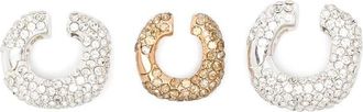 Cult Gaia Solene Crystal-embellished Ear Cuffs (set Of Three)