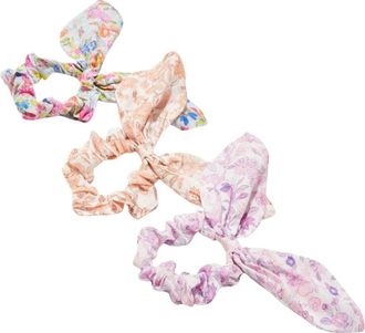 LoveShackFancy Bloemen Haar Elastieken met Strikjes - unisex - Haaraccessoires - Veelkleurig - ONE Size - Katoen - Accessoires