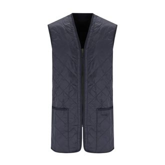 Barbour Waistcoats, male, Blue, XL, Navy Blue Quilted Vest