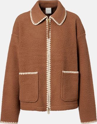 Varley Ruiko embroidered fleece zip-up jacket