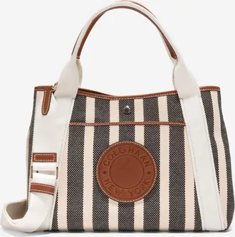 Cole Haan Womens Amagansett Canvas Tote Bag - Beige