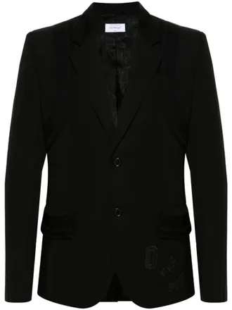 Off-white Black Single Breasted Blazer
