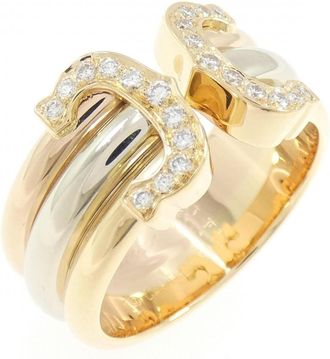 Cartier Pink Gold White Gold Yellow Gold Yellow Gold (18K) Pink Gold (18K) White Gold (18K) Band Ring (Pre-Owned)