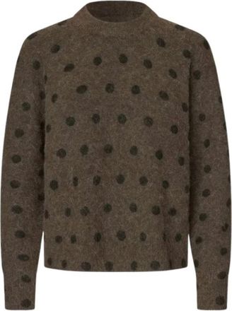 Sams&oslash;e & Sams&oslash;e Maglione Anour O-N - - Knitwear - Donna - Marrone - S