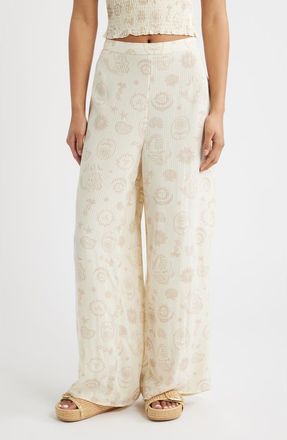 Rip Curl Catalina Island Wide Leg Pants in Natural at Nordstrom, Size Xx-Small