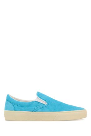 Tom Ford Light Blue Suede Slip Ons