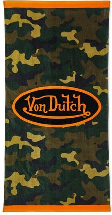 Von Dutch Iconic Y2K 100% Cotton 30x60 Beach Towel | Vision Board in Camo at Nordstrom