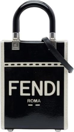 Fendi Pre-owned Mini Sunshine Shopper - Dames - Vintage Shopper - Zwart - ONE Size - Leer - Vintage