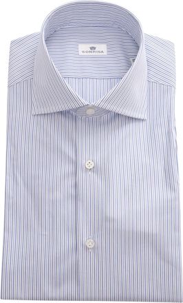 Sonrisa White Striped Tailored Formal Shirt