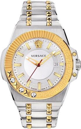 Versace Chain Reaction - Heren - Horloges - Wit - ONE Size - Accessoires