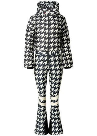 Perfect Moment Polar Flared-leg ski Suit - Black And White - S (UK8-10 / S)