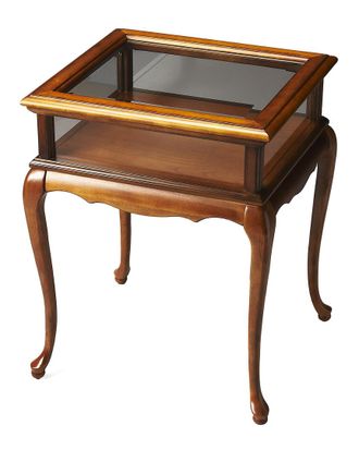 Butler Specialty Company Burton Olive Ash Burl Curio Table