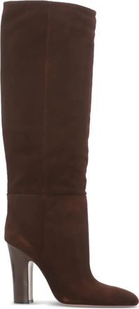 PARIS TEXAS 100 mm Lavinia leren knielaarzen - Bruin