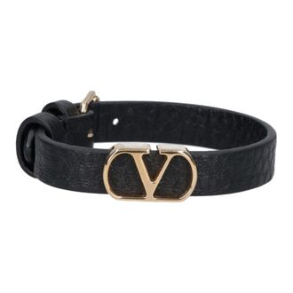 Valentino Garavani Heren, Accessoires, Zwart, Maat: ONE Size Leer
