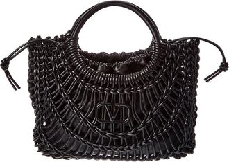 Valentino Vlogo Signature Leather Shoulder Bag