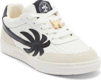 Palm Angels Palm Beach University Sneaker in White Black at Nordstrom Rack, Size 12Us / 45Eu