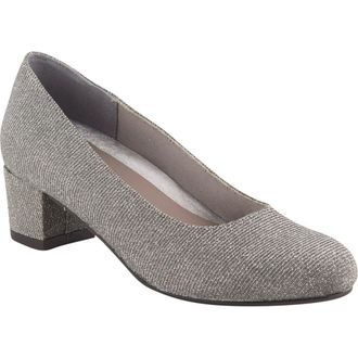 David Tate Suave Pump in Silver Fabric at Nordstrom, Size 7