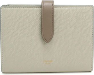 Celine Gray Leather Wallet (Bi-Fold) (Pre-Owned)
