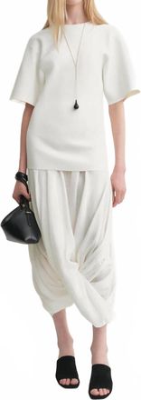Toteme Cocoon Tee Dress In White