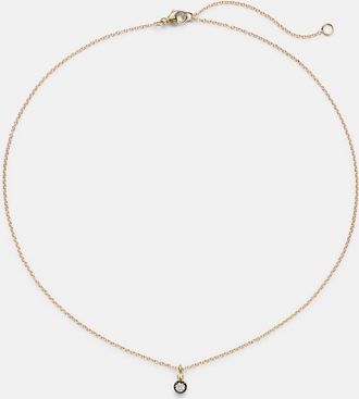 Stone and Strand The Shadow 10kt gold choker with diamonds