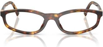 Miu Miu 54mm Irregular Sunglasses in Honey Havana /Clear at Nordstrom