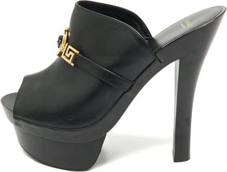 Versace Sandali slides Insignia - Nero