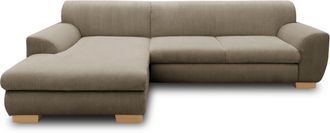 HOME AFFAIRE Ecksofa »Nika zeitlos und elegant, L-Form« wahlweise mit Bettfunktion, auch in Cord