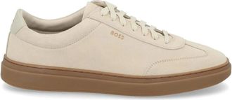 HUGO BOSS Zapatillas de ante de corte bajo Kieran - Shoes - Hombre - Beige - 41 EU
