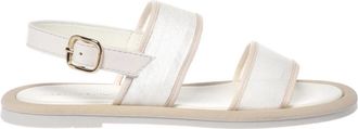 Baldinini Mesh Sandal - Dames - Sandalen - Wit - 38 1/2 EU - Leer - Schoenen